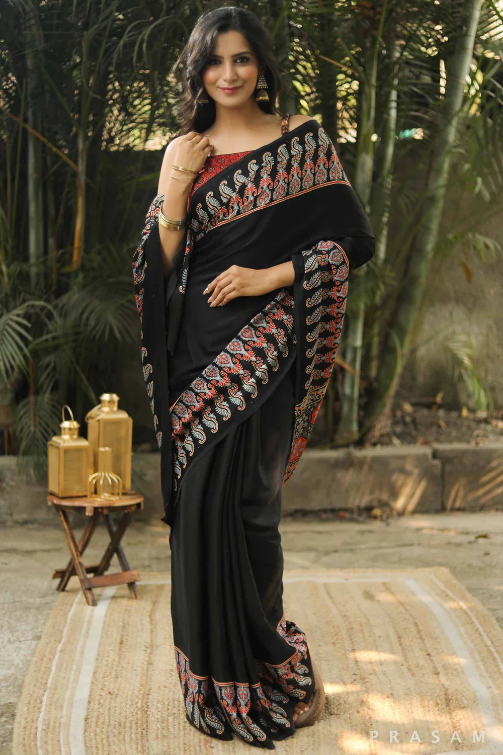 STYLISH BLACKY WALE MODAL SILK SAREE