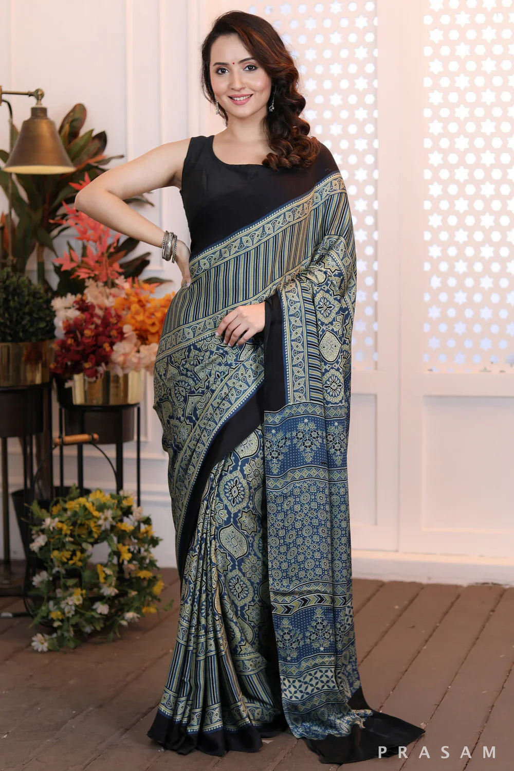 TRADITIONAL WALE MODAL SILK SAREE