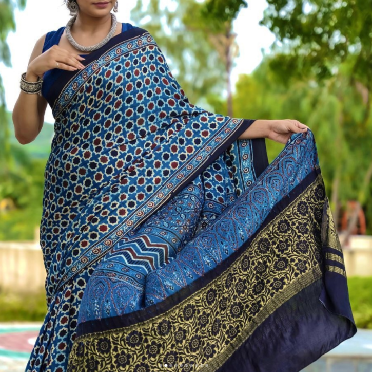 MRS KHILADI  MODAL SILK SAREE